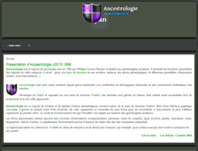 Tablet Screenshot of ancestrologie.org